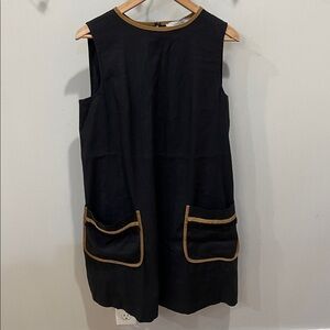 Marella‎ Edera Linen-Blend Shift Dress Size 10